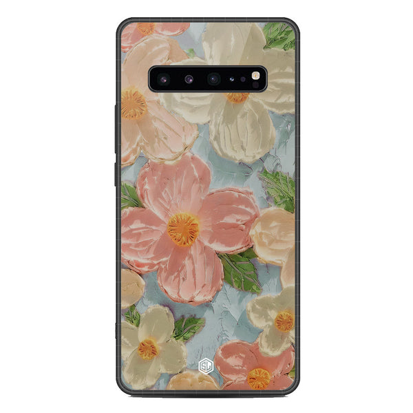 Floral Series Soft Phone Case - Metal Case - Design 16 - Samsung Galaxy S10 5G