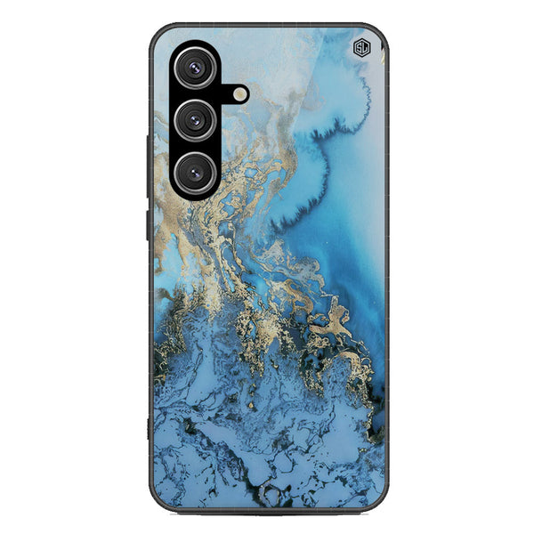 Marble Series Soft Phone Case - Metal Case - Design 2 - Samsung Galaxy S25