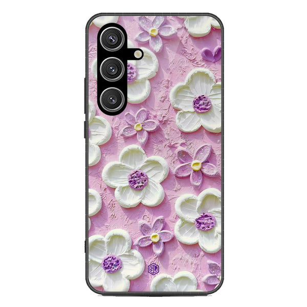 Floral Series Soft Phone Case - Metal Case - Design 4 - Samsung Galaxy S25