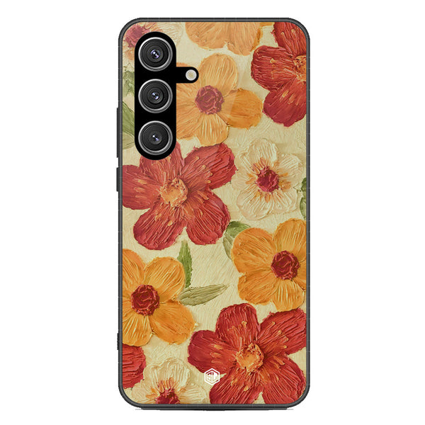 Floral Series Soft Phone Case - Metal Case - Design 6 - Samsung Galaxy S25