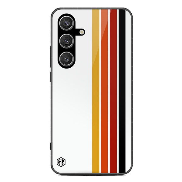 Retro Stripes Series Soft Phone Case - Metal Case - Design 4 - Samsung Galaxy S25