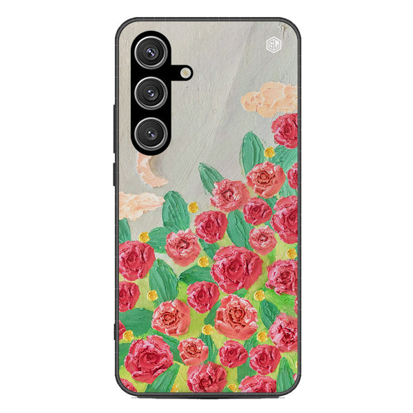 Floral Series Soft Phone Case - Metal Case - Design 10 - Samsung Galaxy S25