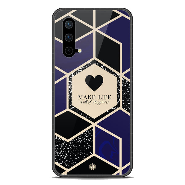 Happiness Series Soft Phone Case - Premium Glass Case - Design 1 - OnePlus Nord CE 5G