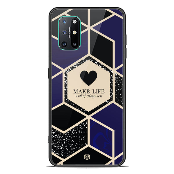 Happiness Series Soft Phone Case - Premium Glass Case - Design 1 - OnePlus 8T