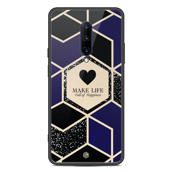 Happiness Series Soft Phone Case - Premium Glass Case - Design 1 - OnePlus 7 Pro