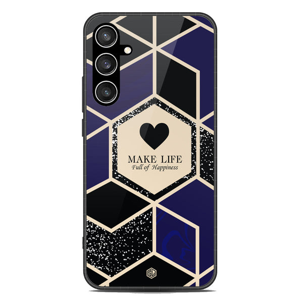 Happiness Series Soft Phone Case - Premium Glass Case - Design 1 - Samsung Galaxy S23 FE