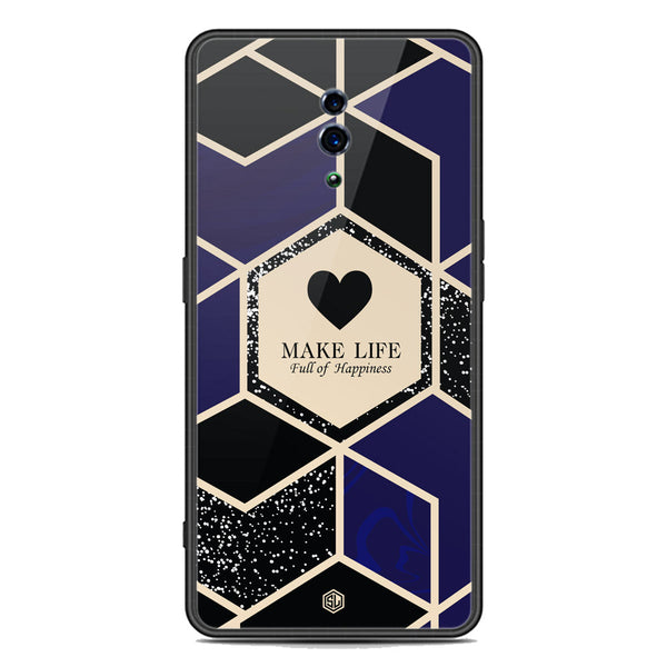 Happiness Series Soft Phone Case - Premium Glass Case - Design 1 - Oppo Reno