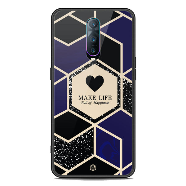 Happiness Series Soft Phone Case - Premium Glass Case - Design 1 - Oppo R17 Pro