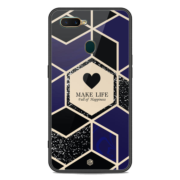 Happiness Series Soft Phone Case - Premium Glass Case - Design 1 - Oppo A11k