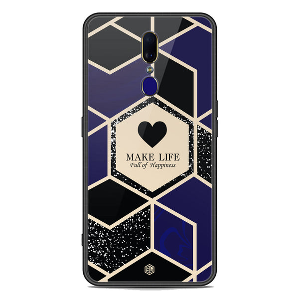 Happiness Series Soft Phone Case - Premium Glass Case - Design 1 - Oppo A9 / A9x