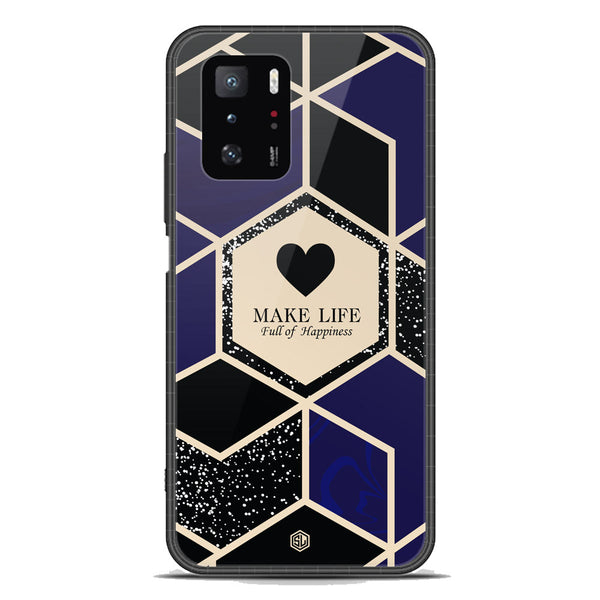 Happiness Series Soft Phone Case - Premium Glass Case - Design 1 - Xiaomi Redmi Note 10 Pro 5G