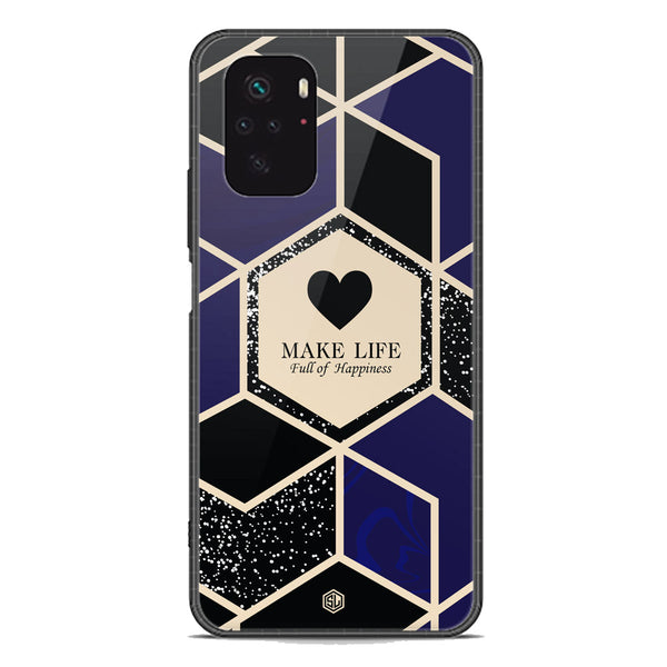 Happiness Series Soft Phone Case - Premium Glass Case - Design 1 - Xiaomi Redmi Note 10S