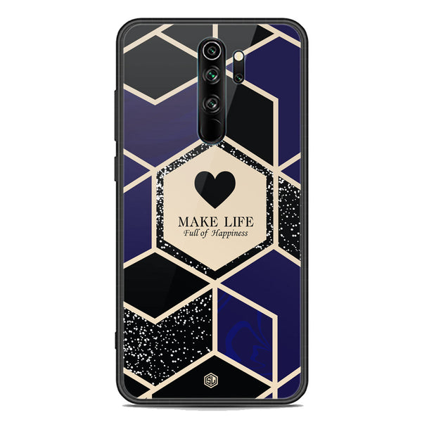 Happiness Series Soft Phone Case - Premium Glass Case - Design 1 - Xiaomi Redmi Note 8 Pro