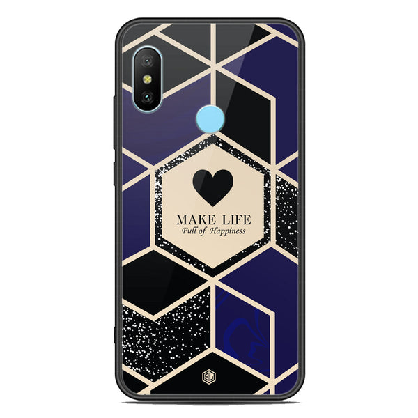 Happiness Series Soft Phone Case - Premium Glass Case - Design 1 - Xiaomi Redmi Note 6 Pro