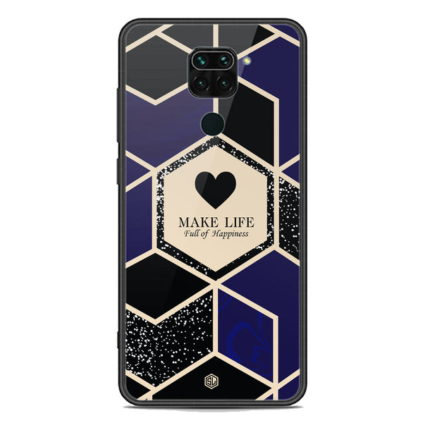 Happiness Series Soft Phone Case - Premium Glass Case - Design 1 - Xiaomi Redmi 10X 4G