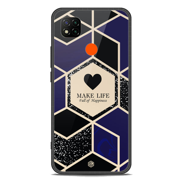 Happiness Series Soft Phone Case - Premium Glass Case - Design 1 - Xiaomi Redmi 10A