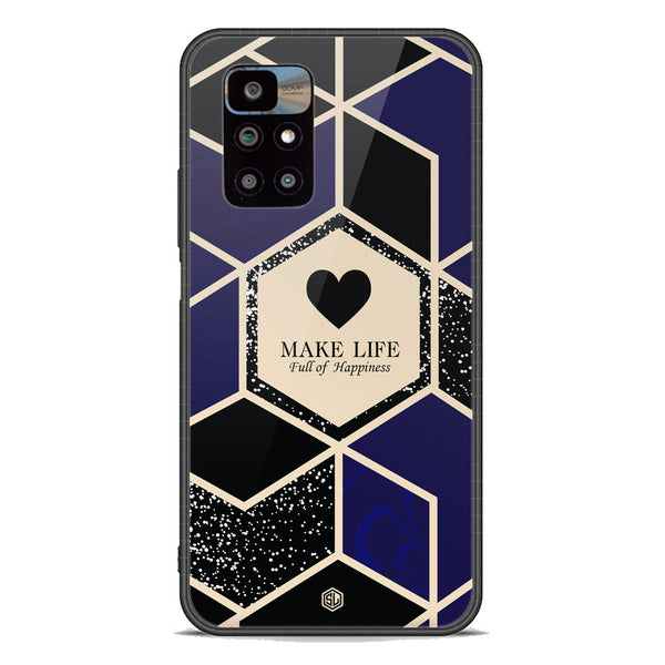 Happiness Series Soft Phone Case - Premium Glass Case - Design 1 - Xiaomi Redmi 10