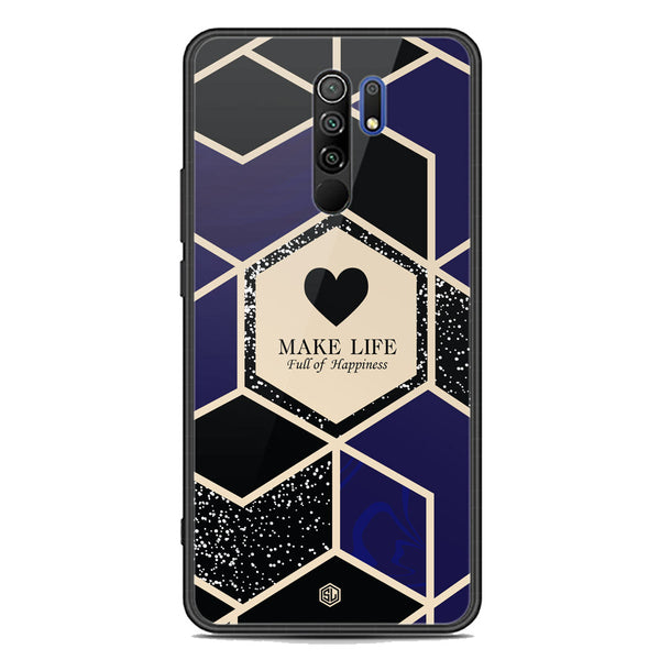 Happiness Series Soft Phone Case - Premium Glass Case - Design 1 - Xiaomi Redmi 9 Prime