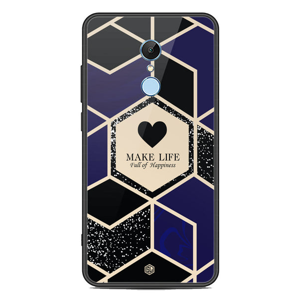 Happiness Series Soft Phone Case - Premium Glass Case - Design 1 - Xiaomi Redmi 5