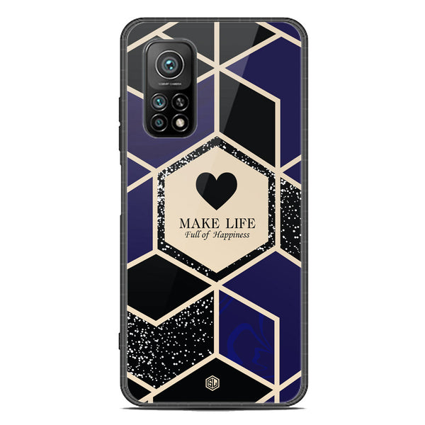 Happiness Series Soft Phone Case - Premium Glass Case - Design 1 - Xiaomi Mi 10T Pro