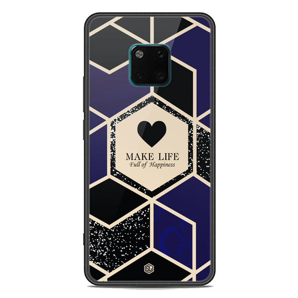 Happiness Series Soft Phone Case - Premium Glass Case - Design 1 - Huawei Mate 20 Pro