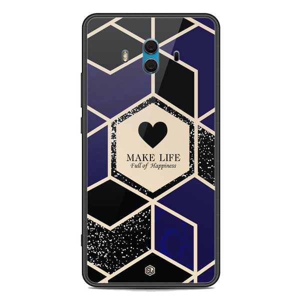 Happiness Series Soft Phone Case - Premium Glass Case - Design 1 - Huawei Mate 10