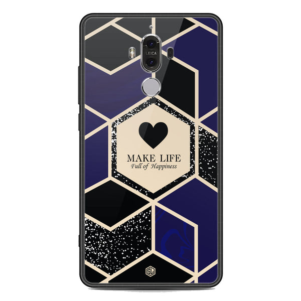 Happiness Series Soft Phone Case - Premium Glass Case - Design 1 - Huawei Mate 9