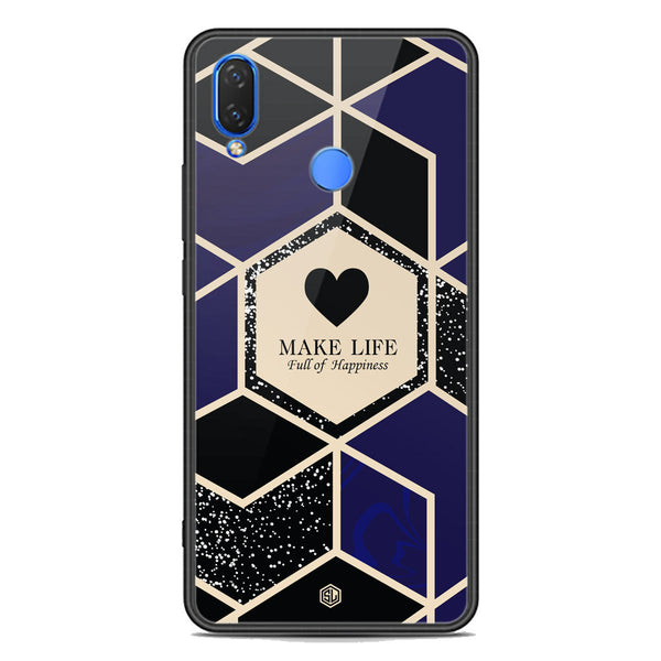 Happiness Series Soft Phone Case - Premium Glass Case - Design 1 - Huawei Honor Play