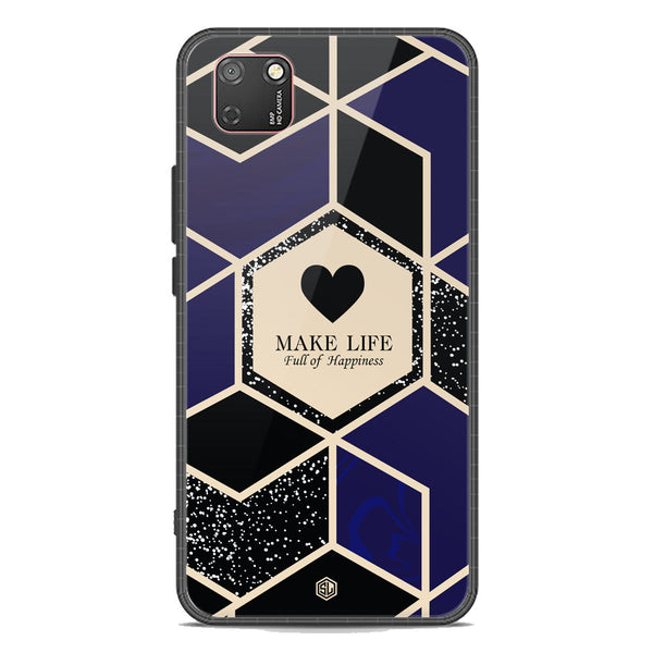 Happiness Series Soft Phone Case - Premium Glass Case - Design 1 - Honor 9S