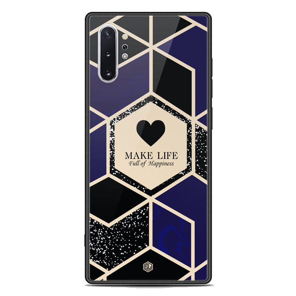 Happiness Series Soft Phone Case - Premium Glass Case - Design 1 - Samsung Galaxy Note 10 Plus