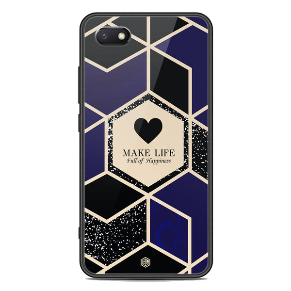 Happiness Series Soft Phone Case - Premium Glass Case - Design 1 - Huawei Honor 7S