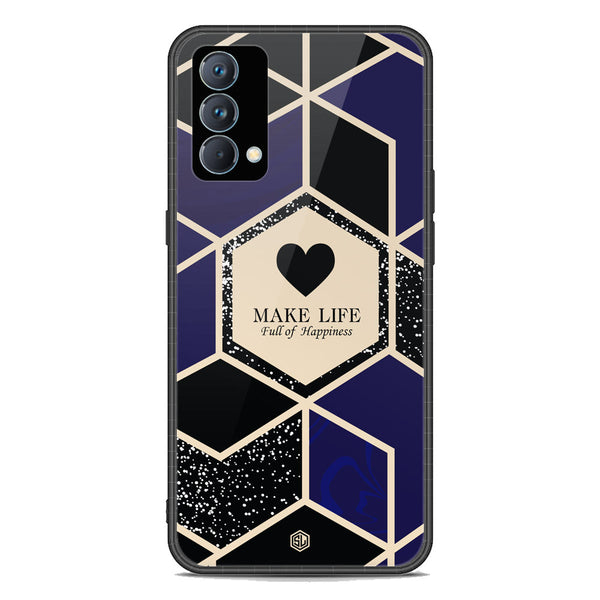 Happiness Series Soft Phone Case - Premium Glass Case - Design 1 - Realme GT Master