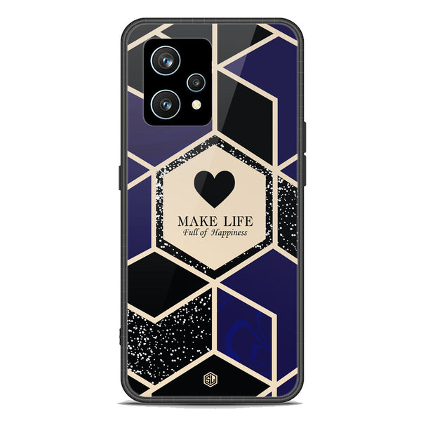 Happiness Series Soft Phone Case - Premium Glass Case - Design 1 - Realme Narzo 50 Pro
