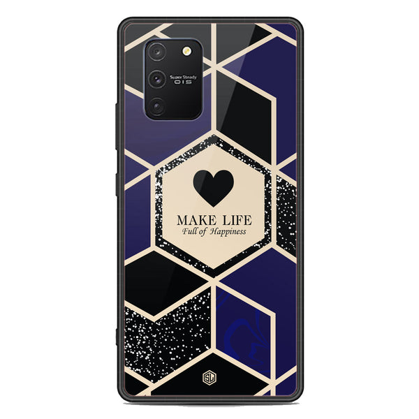 Happiness Series Soft Phone Case - Premium Glass Case - Design 1 - Samsung Galaxy M80s