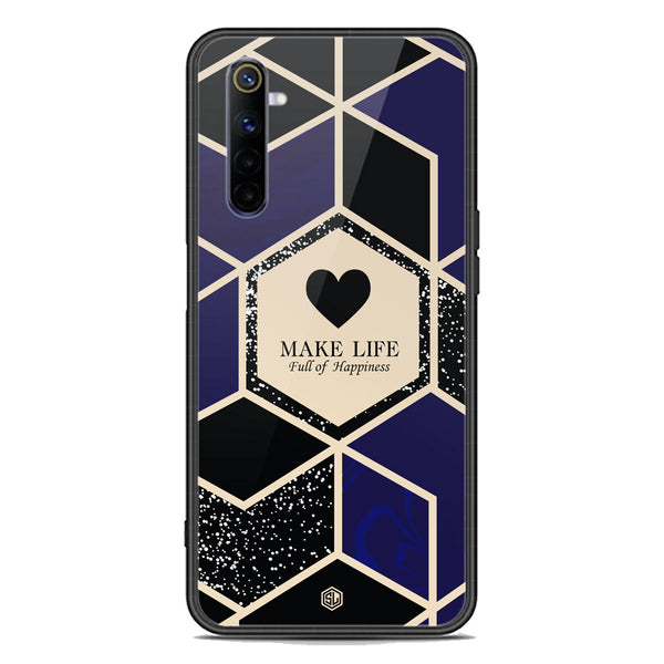 Happiness Series Soft Phone Case - Premium Glass Case - Design 1 - Realme 6