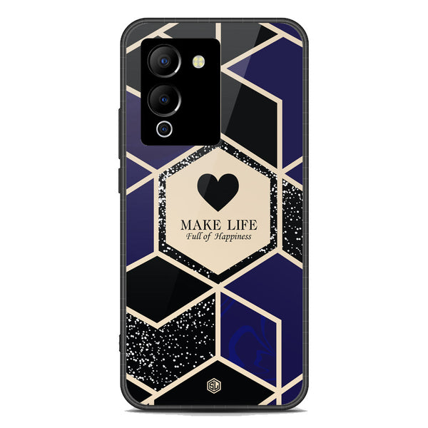 Happiness Series Soft Phone Case - Premium Glass Case - Design 1 - Infinix Note 12 G96