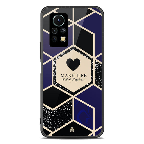 Happiness Series Soft Phone Case - Premium Glass Case - Design 1 - Infinix Note 11s