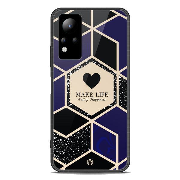 Happiness Series Soft Phone Case - Premium Glass Case - Design 1 - Infinix Note 11