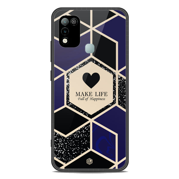 Happiness Series Soft Phone Case - Premium Glass Case - Design 1 - Infinix Hot 10 Play