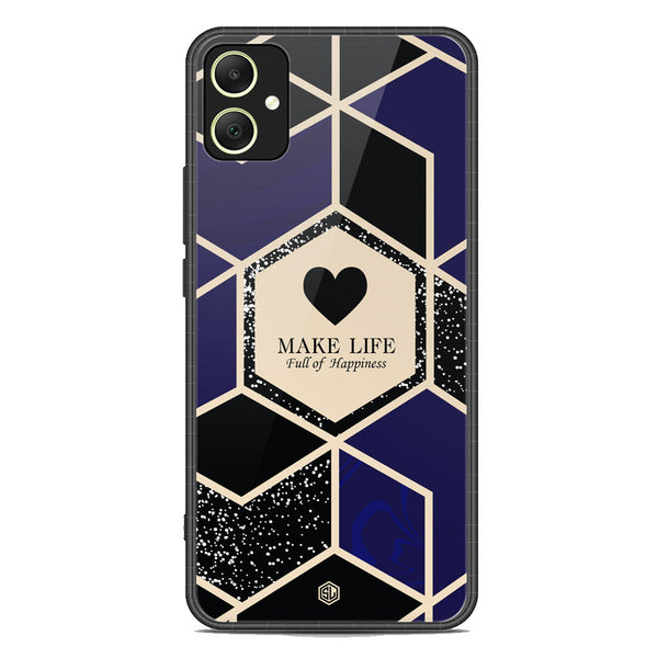 Happiness Series Soft Phone Case - Premium Glass Case - Design 1 - Samsung Galaxy A05