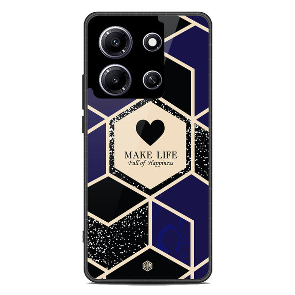 Happiness Series Soft Phone Case - Metal Case - Design 1 - Infinix Note 30i