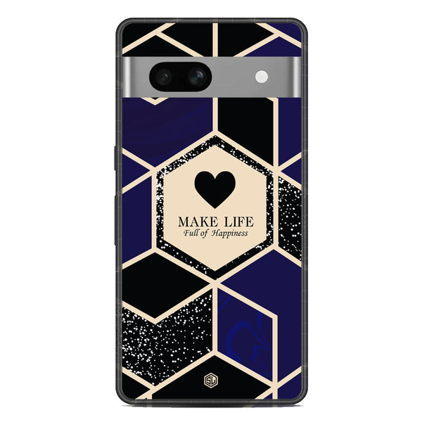 Happiness Series Soft Phone Case - Metal Case - Design 1 - Google Pixel 7a