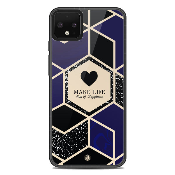 Happiness Series Soft Phone Case - Metal Case - Design 1 - Google Pixel 4 XL