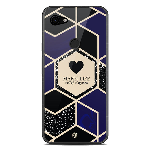 Happiness Series Soft Phone Case - Metal Case - Design 1 - Google Pixel 3a