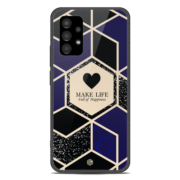 Happiness Series Soft Phone Case - Premium Glass Case - Design 1 - Samsung Galaxy A23