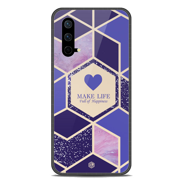 Happiness Series Soft Phone Case - Premium Glass Case - Design 2 - OnePlus Nord CE 5G