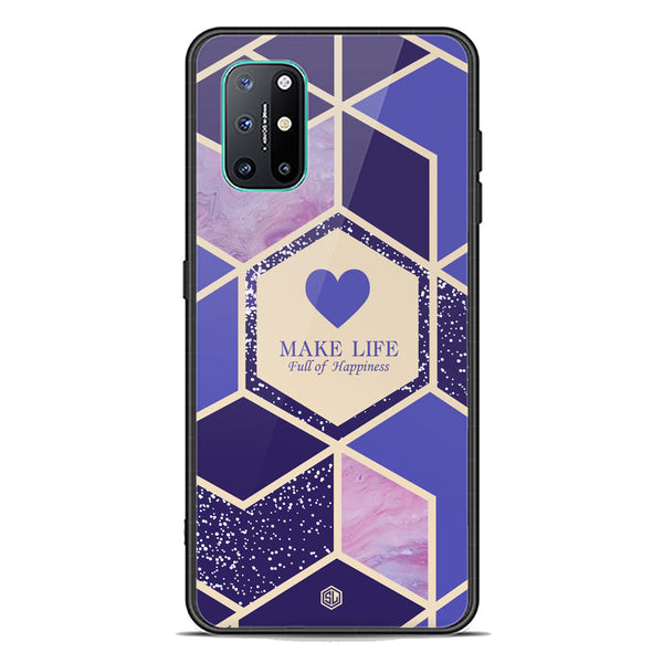 Happiness Series Soft Phone Case - Premium Glass Case - Design 2 - OnePlus 8T