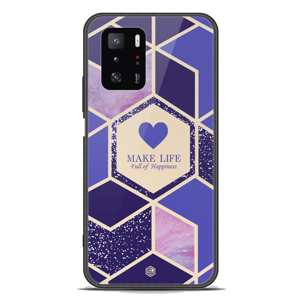 Happiness Series Soft Phone Case - Premium Glass Case - Design 2 - Xiaomi Redmi Note 10 Pro 5G