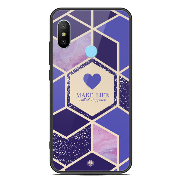 Happiness Series Soft Phone Case - Premium Glass Case - Design 2 - Xiaomi Redmi Note 6 Pro
