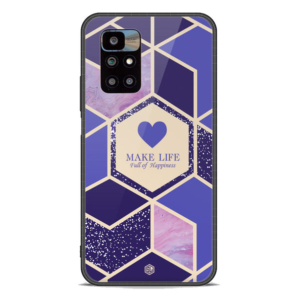 Happiness Series Soft Phone Case - Premium Glass Case - Design 2 - Xiaomi Redmi 10